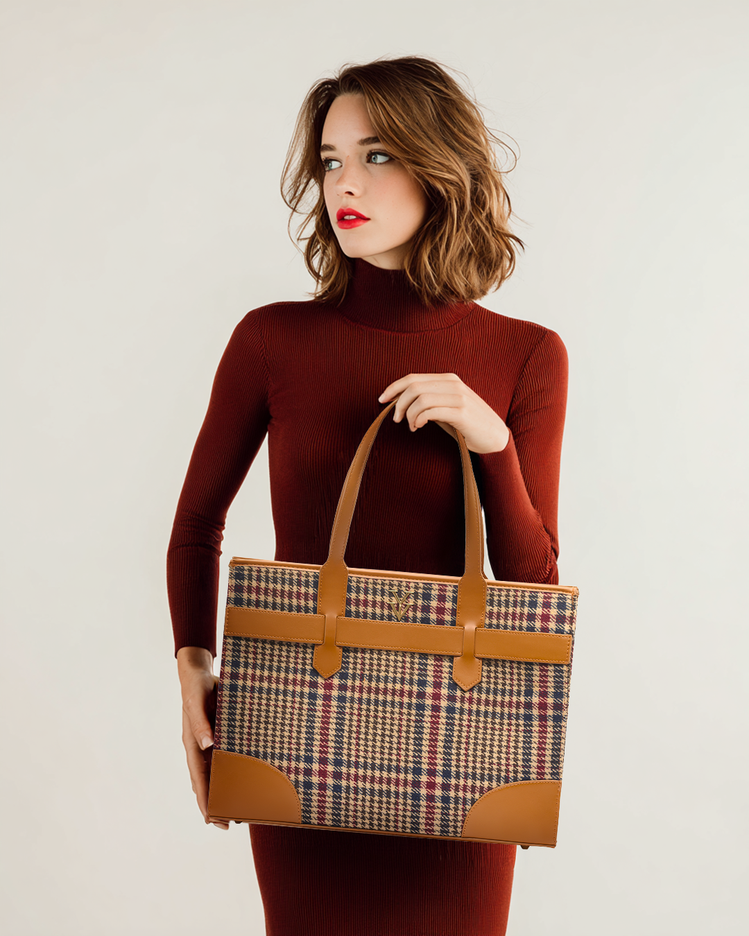 AUDRINA Chestnut Tweed