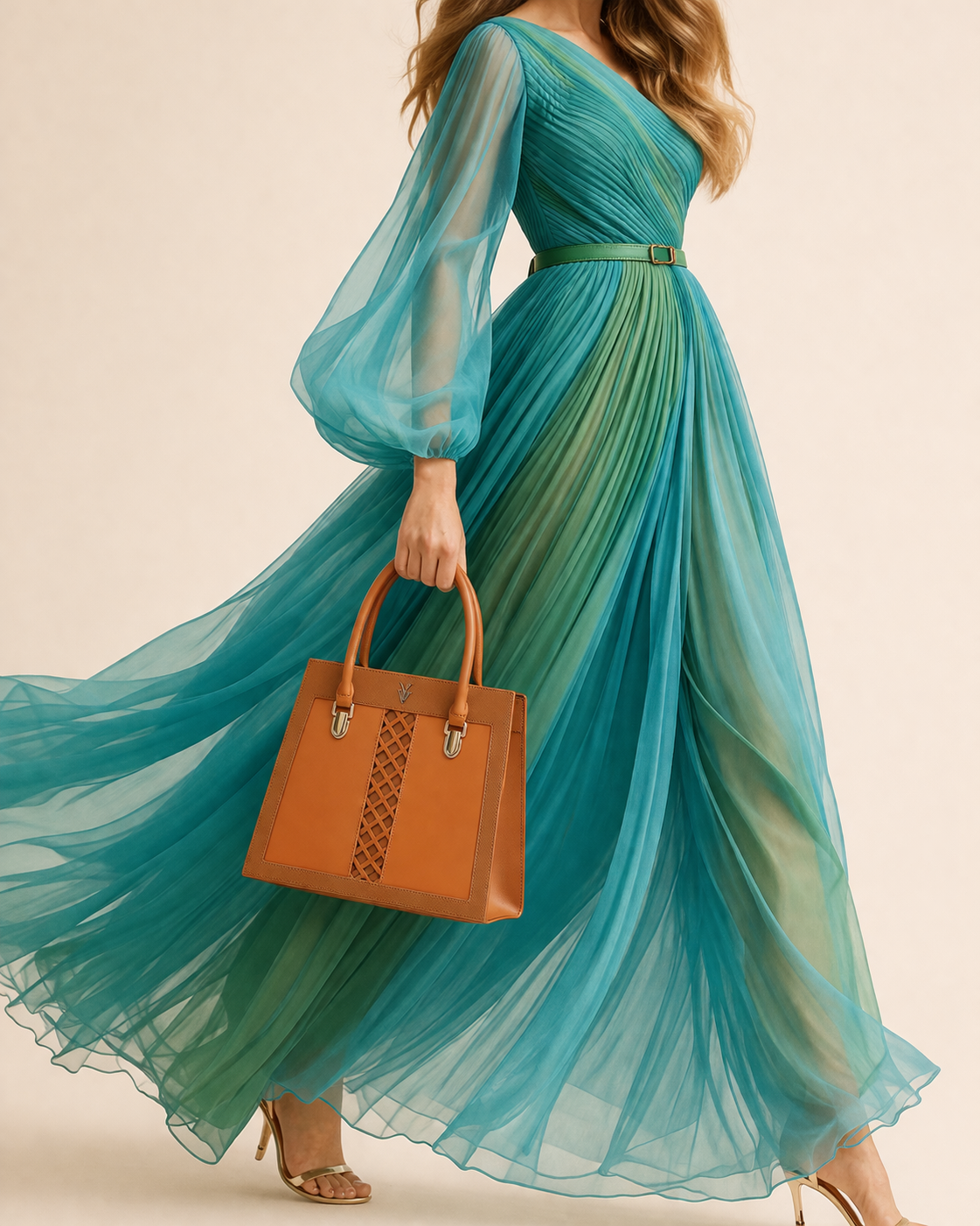 CLEMENTINE Genuine Leather Designer Mini Tote Handbag