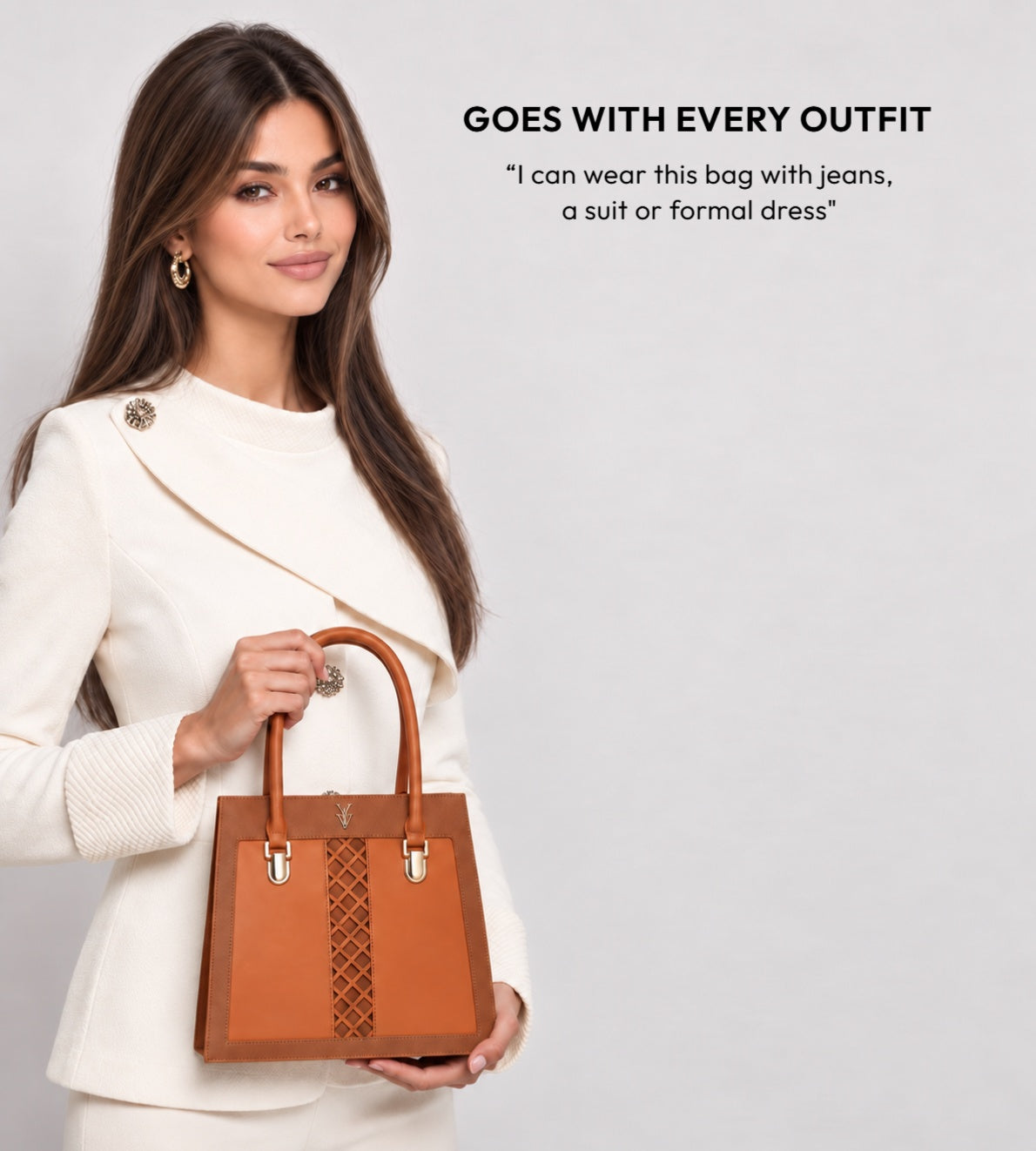 $99 CLEMENTINE Genuine Leather Designer Handbag & FREE Sunglasses Bundle