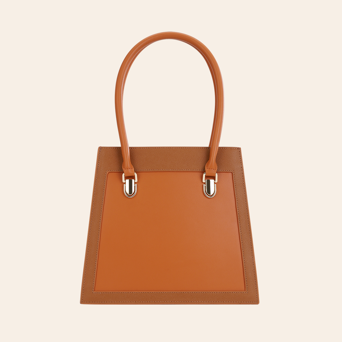 CLEMENTINE Small to Medium Genuine Leather Designer Tote Handbag