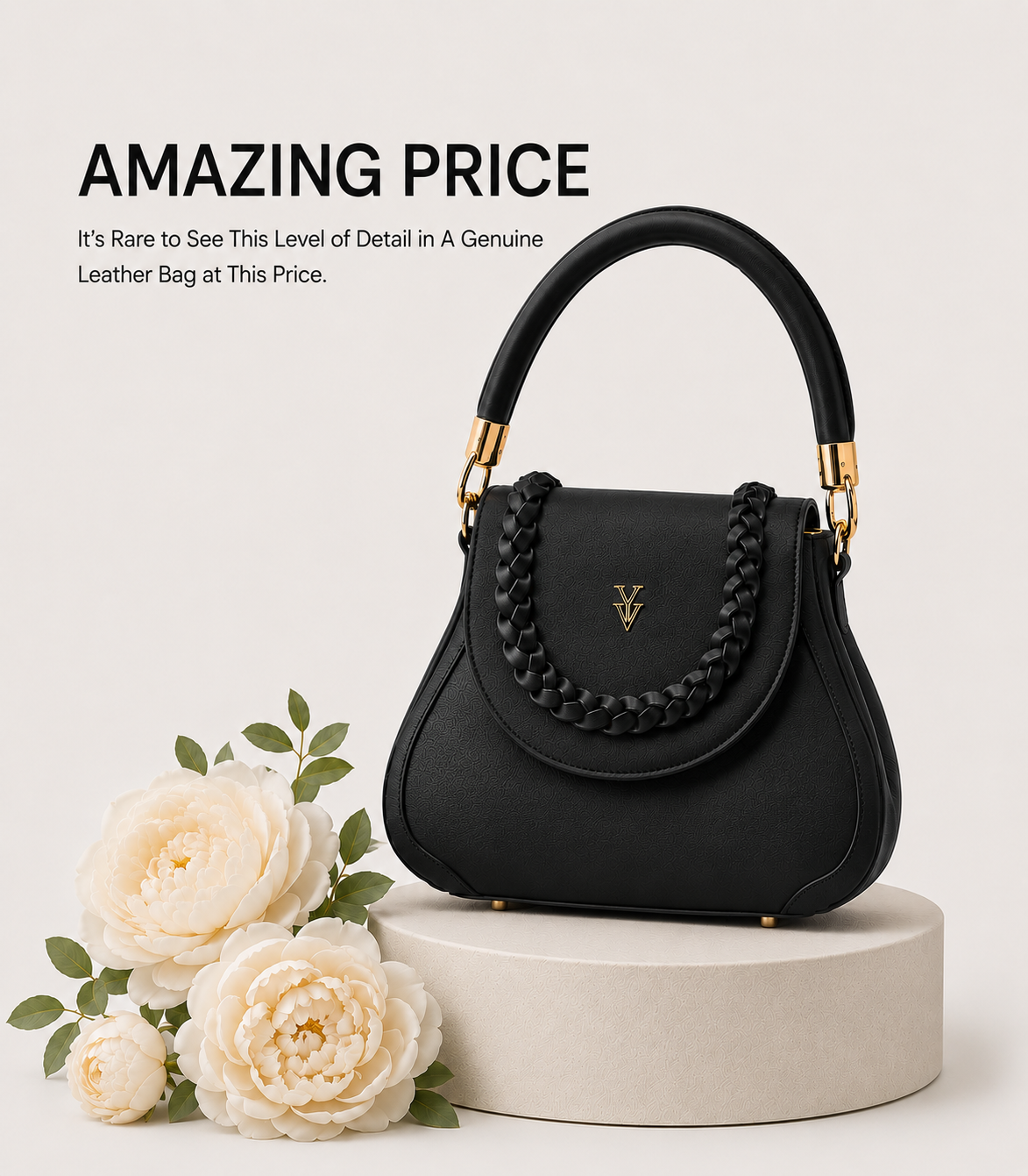 $99 COCO JEAN Black Color Handbag & FREE Sunglasses Bundle