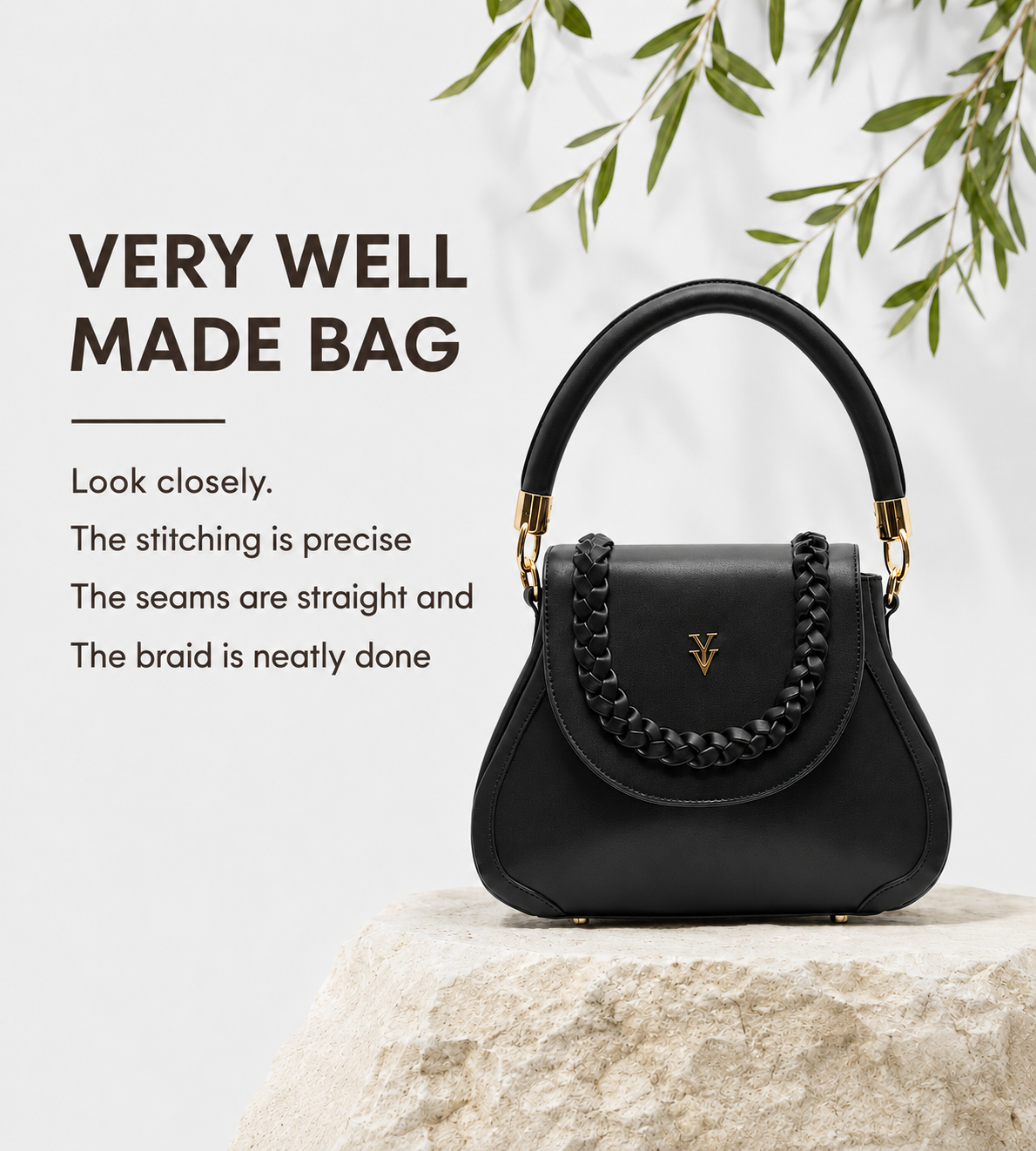 $99 COCO JEAN Black Color Handbag & FREE Sunglasses Bundle
