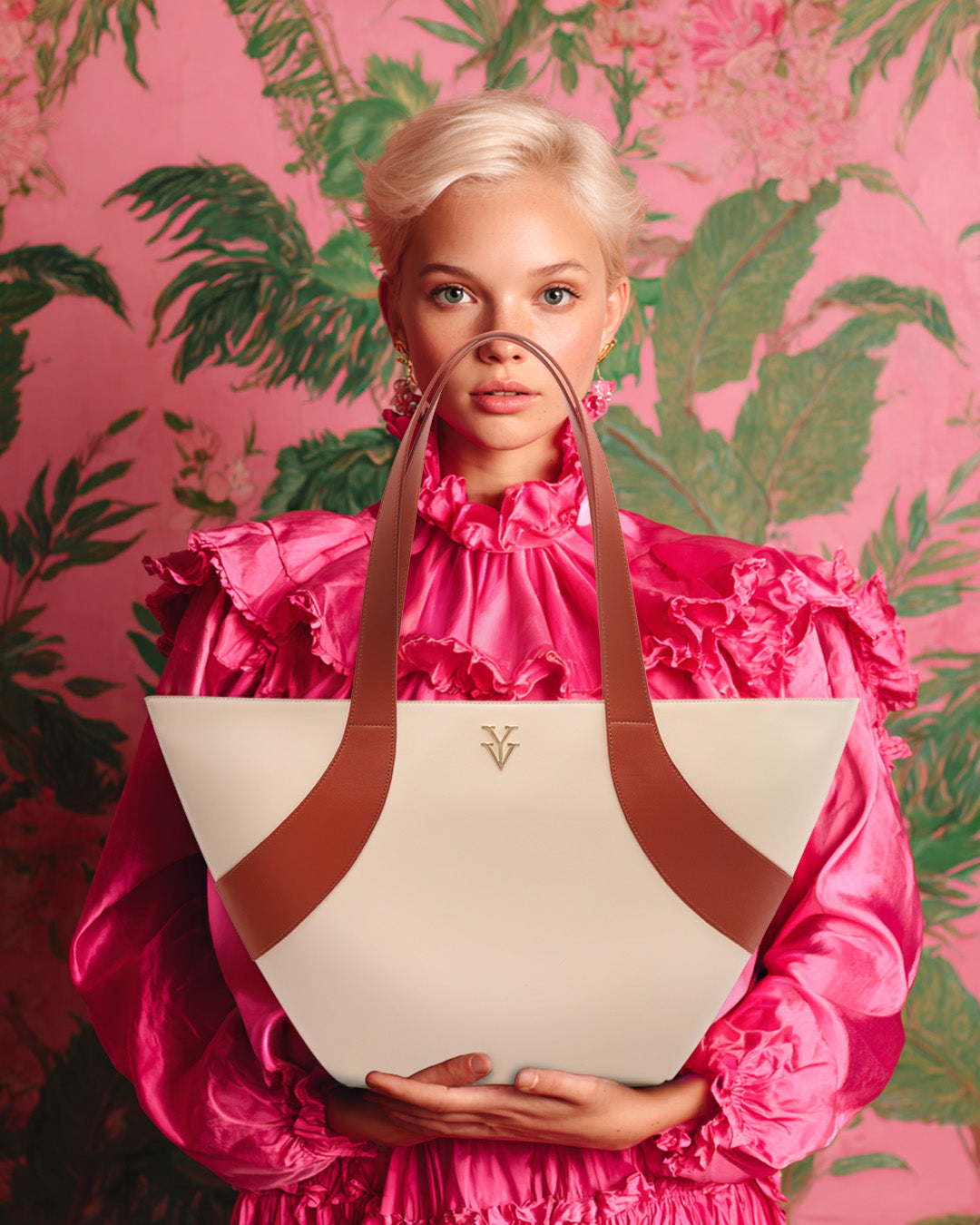 GILMA Extra Large Genuine Leather Designer Tote Handbag