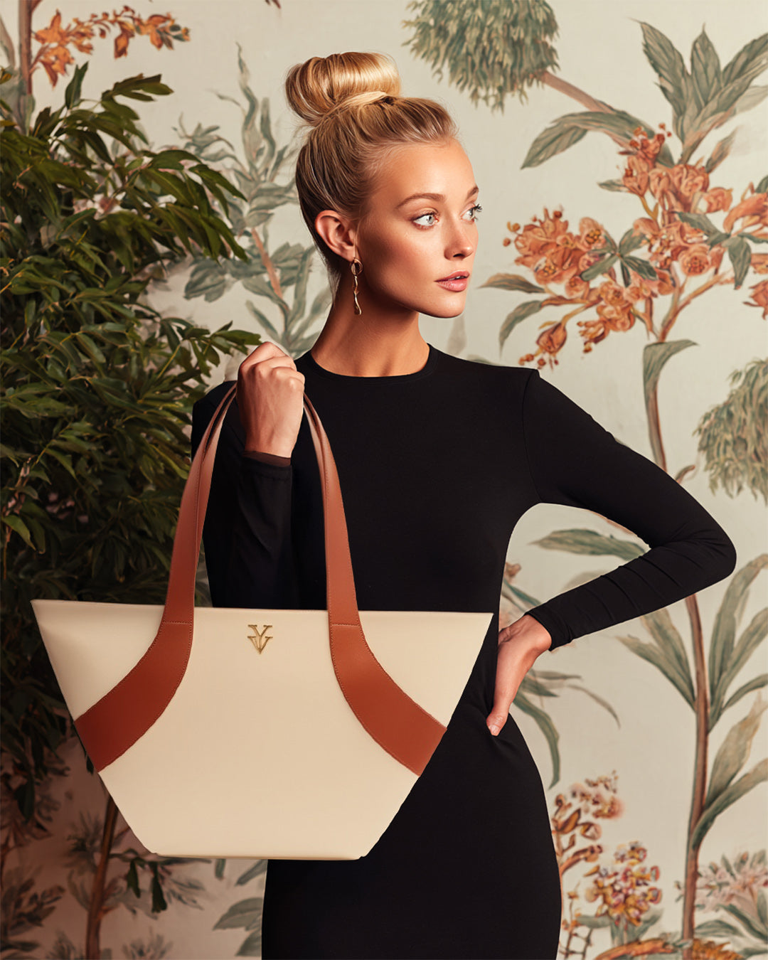 GILMA Extra Large Genuine Leather Designer Tote Handbag