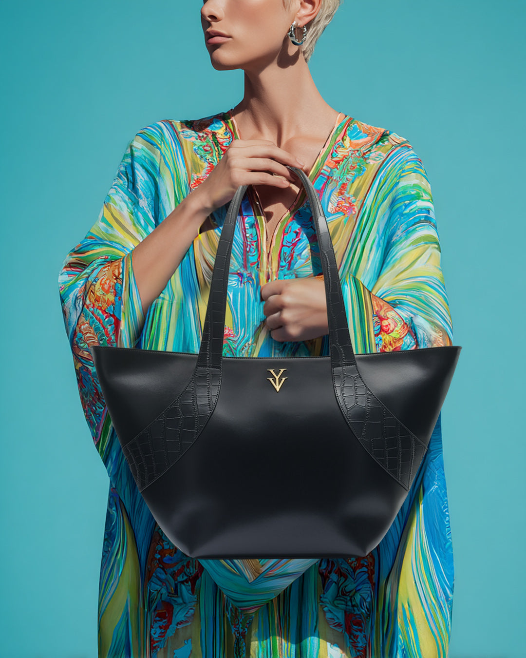 GILMA Extra Large Genuine Leather Designer Tote Handbag