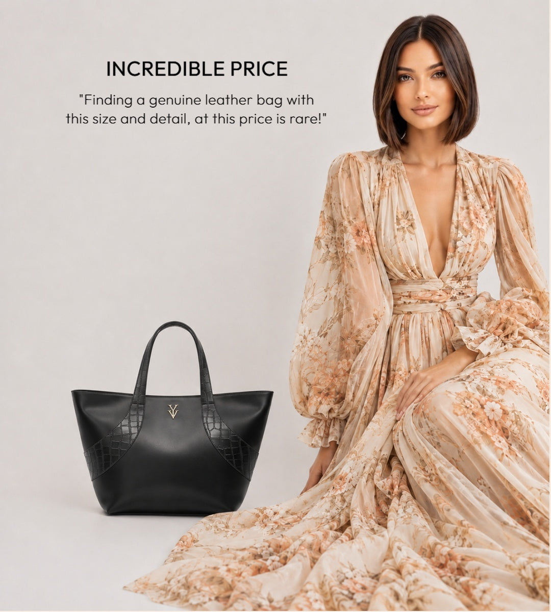 $99 GILMA Black Color Handbag & FREE Sunglasses Bundle