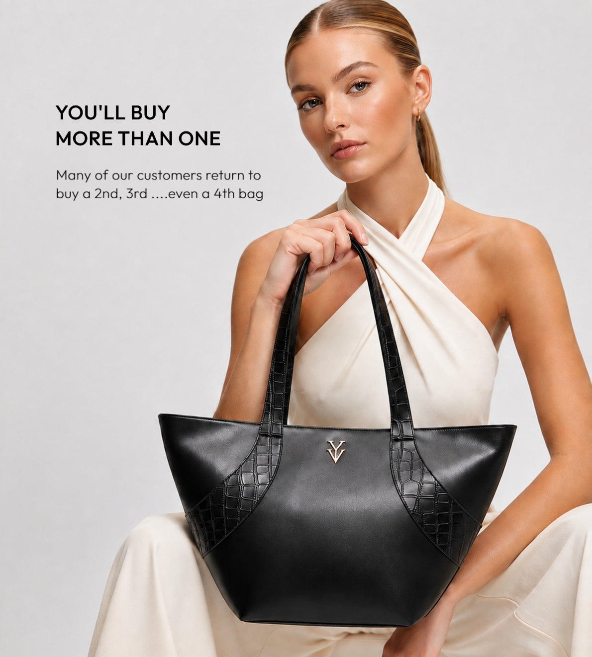 $99 GILMA Black Color Handbag & FREE Sunglasses Bundle