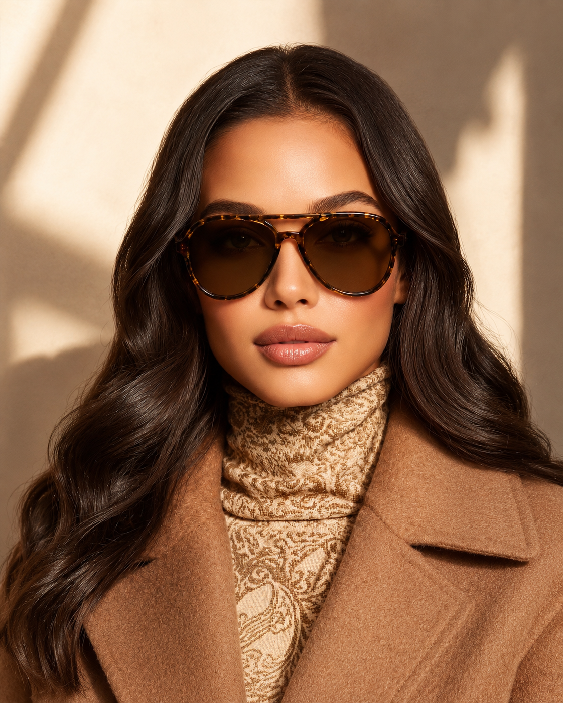 KRIS Sunglasses Color Tortoise Brown