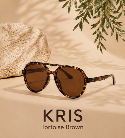 KRIS Sunglasses Color Tortoise Brown