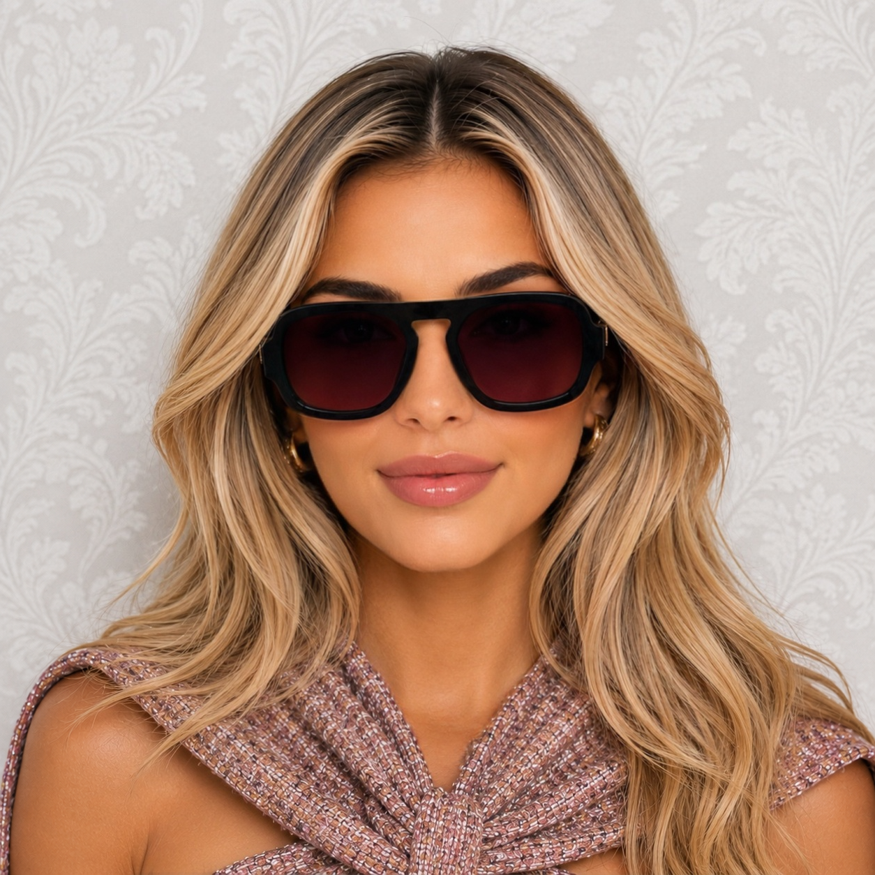 LOGAN Sunglasses Color Mauve