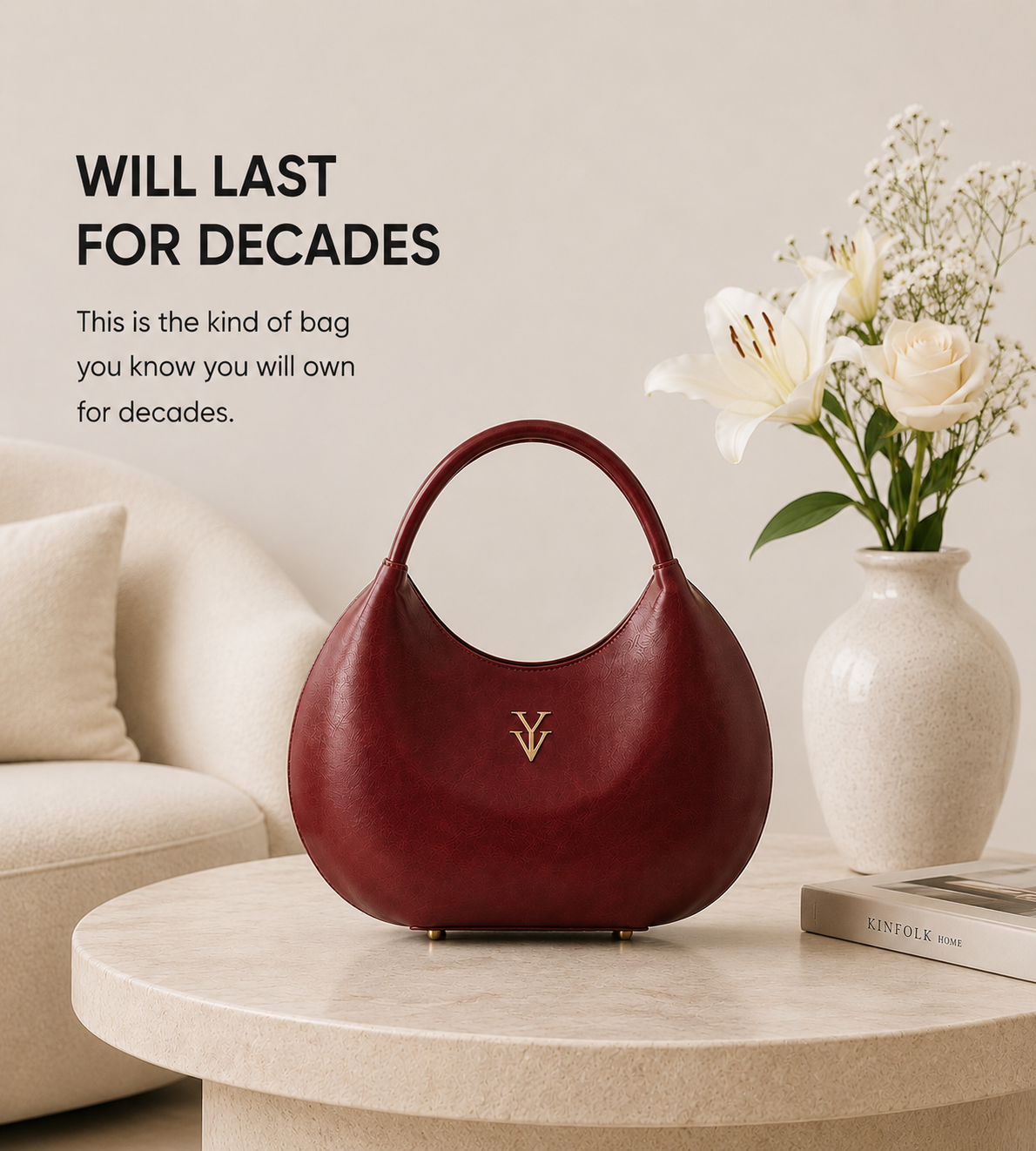 $99 OLINA Genuine Leather Handbag & FREE Sunglasses Bundle