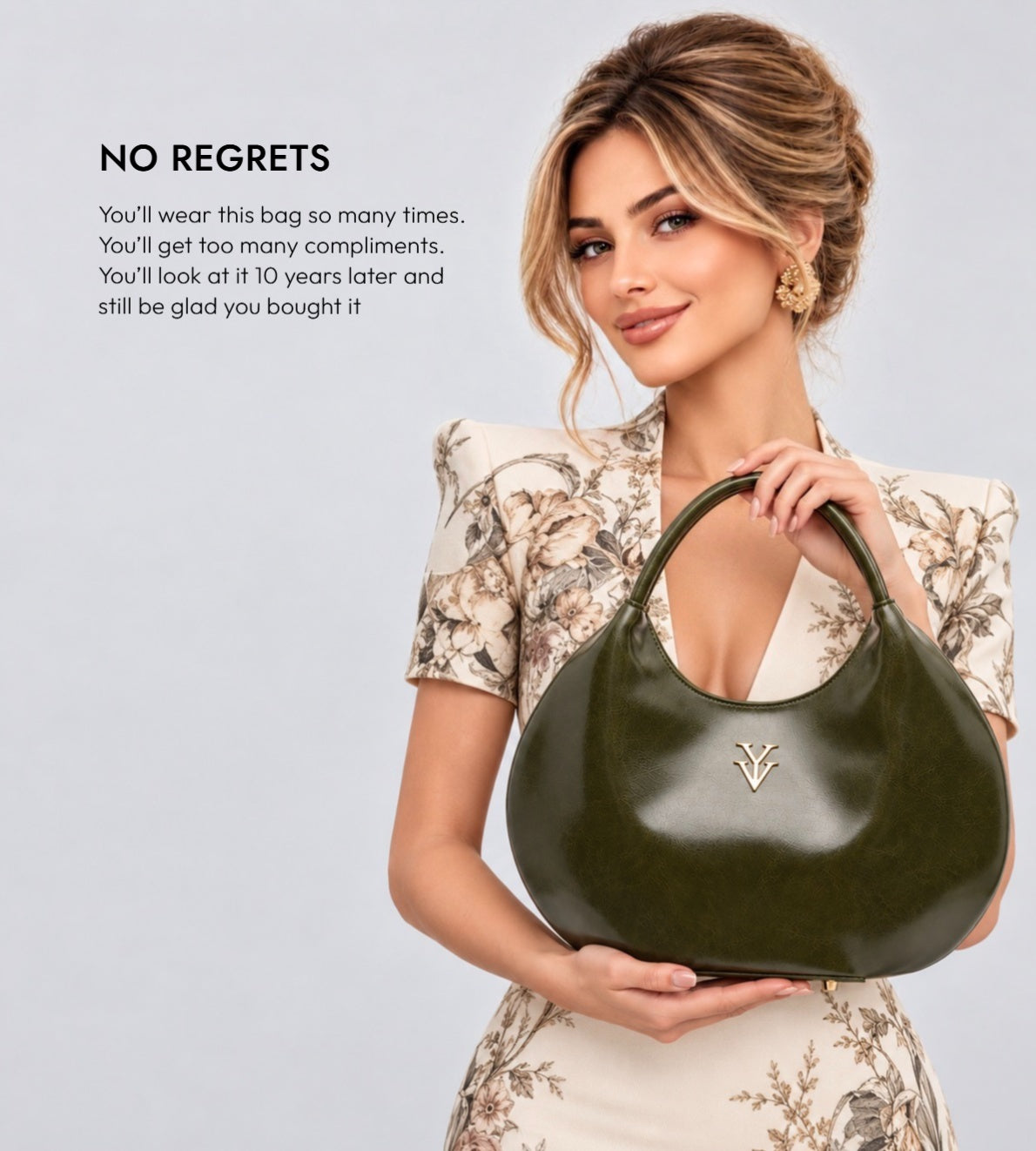 OLINA Genuine Leather Handbag & FREE Sunglasses Bundle