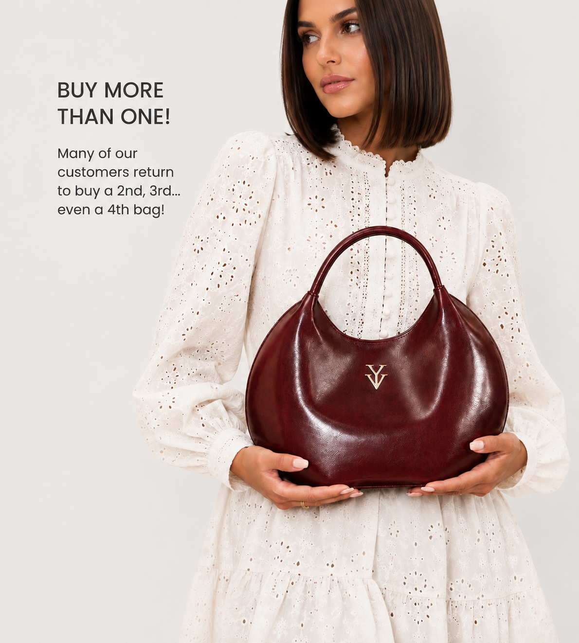 $99 OLINA Genuine Leather Handbag & FREE Sunglasses Bundle