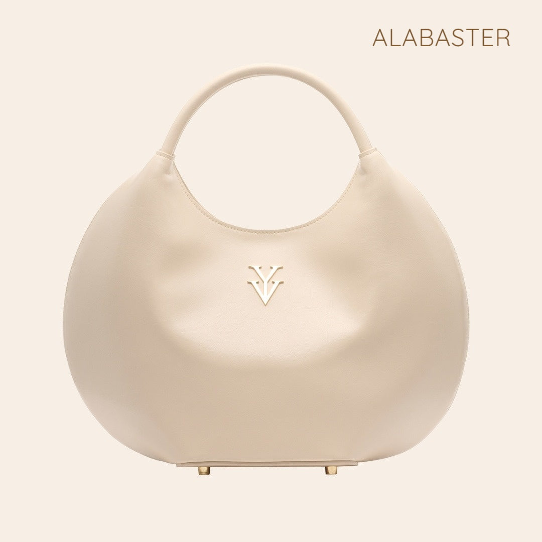 OLINA Round Shape Genuine Leather Desigener Handbag