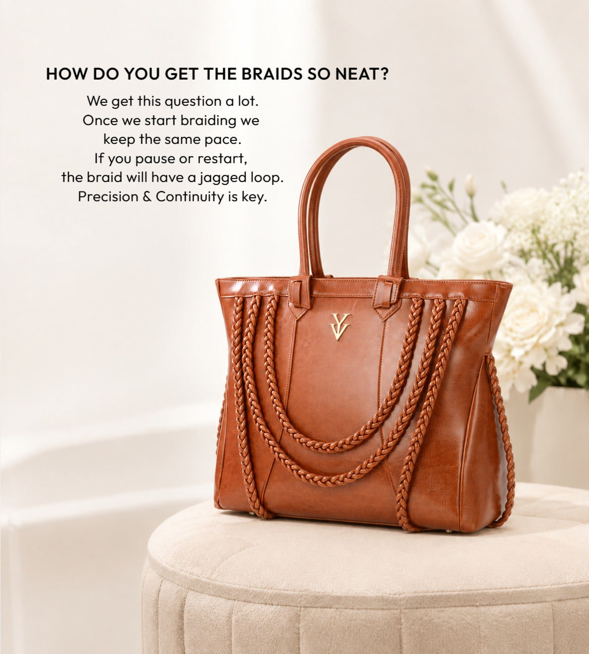ROMINKA Genuine Leather Designer Tote Handbag & FREE Sunglasses Bundle