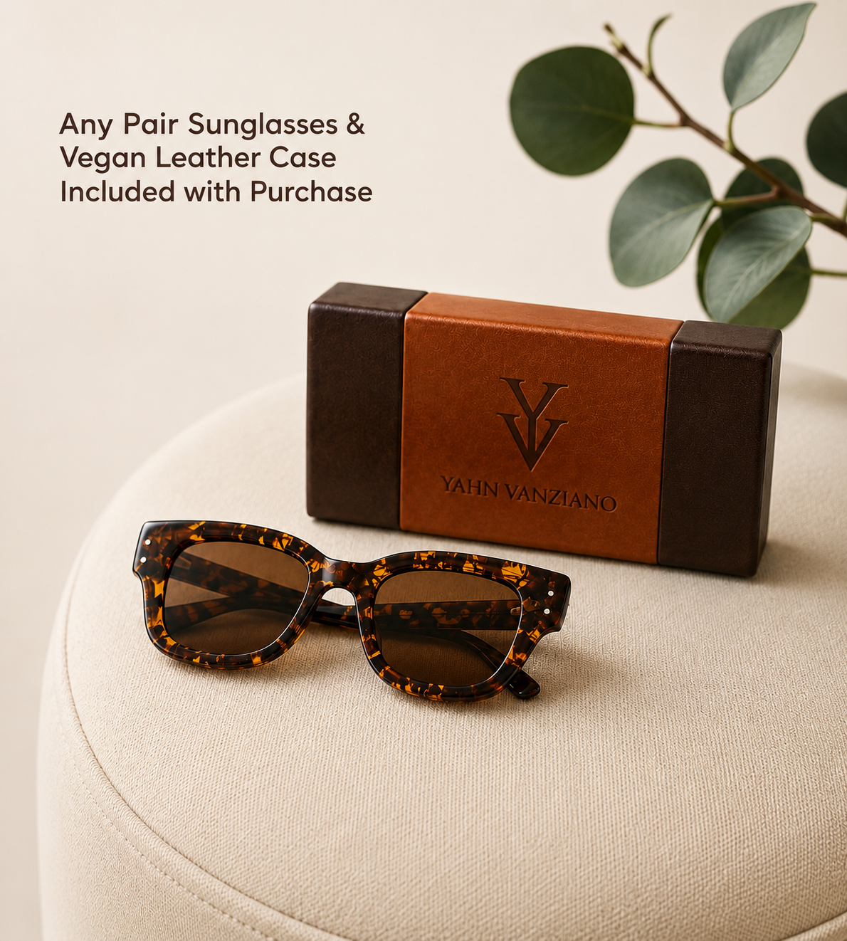 $99 OLINA Genuine Leather Handbag & FREE Sunglasses Bundle
