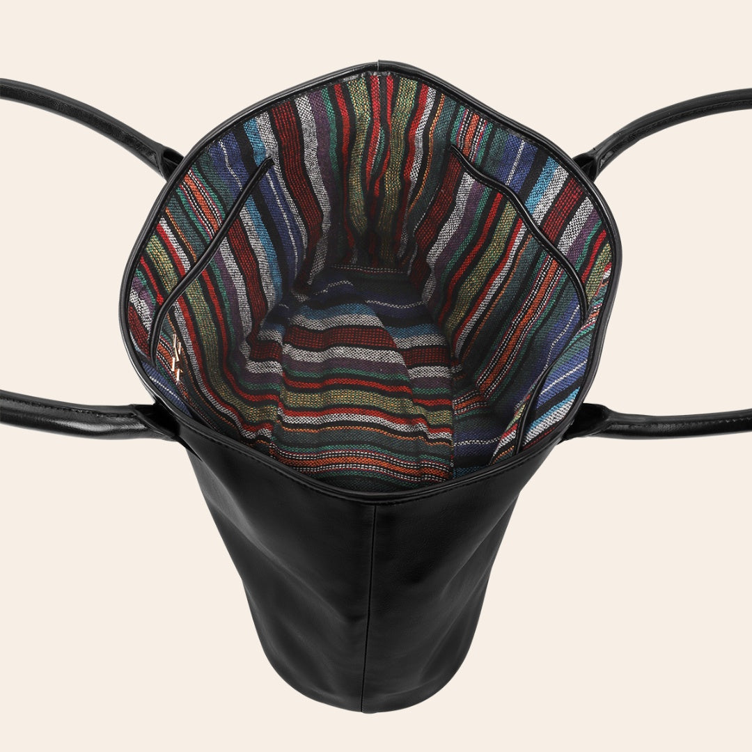 TOSCA Black & Midnight Stripes