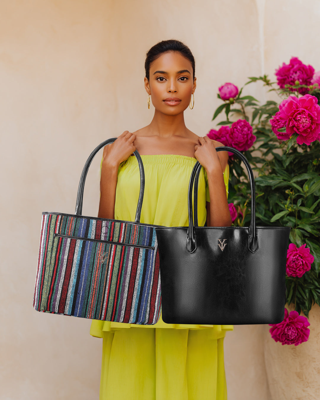 TOSCA Black & Midnight Stripes