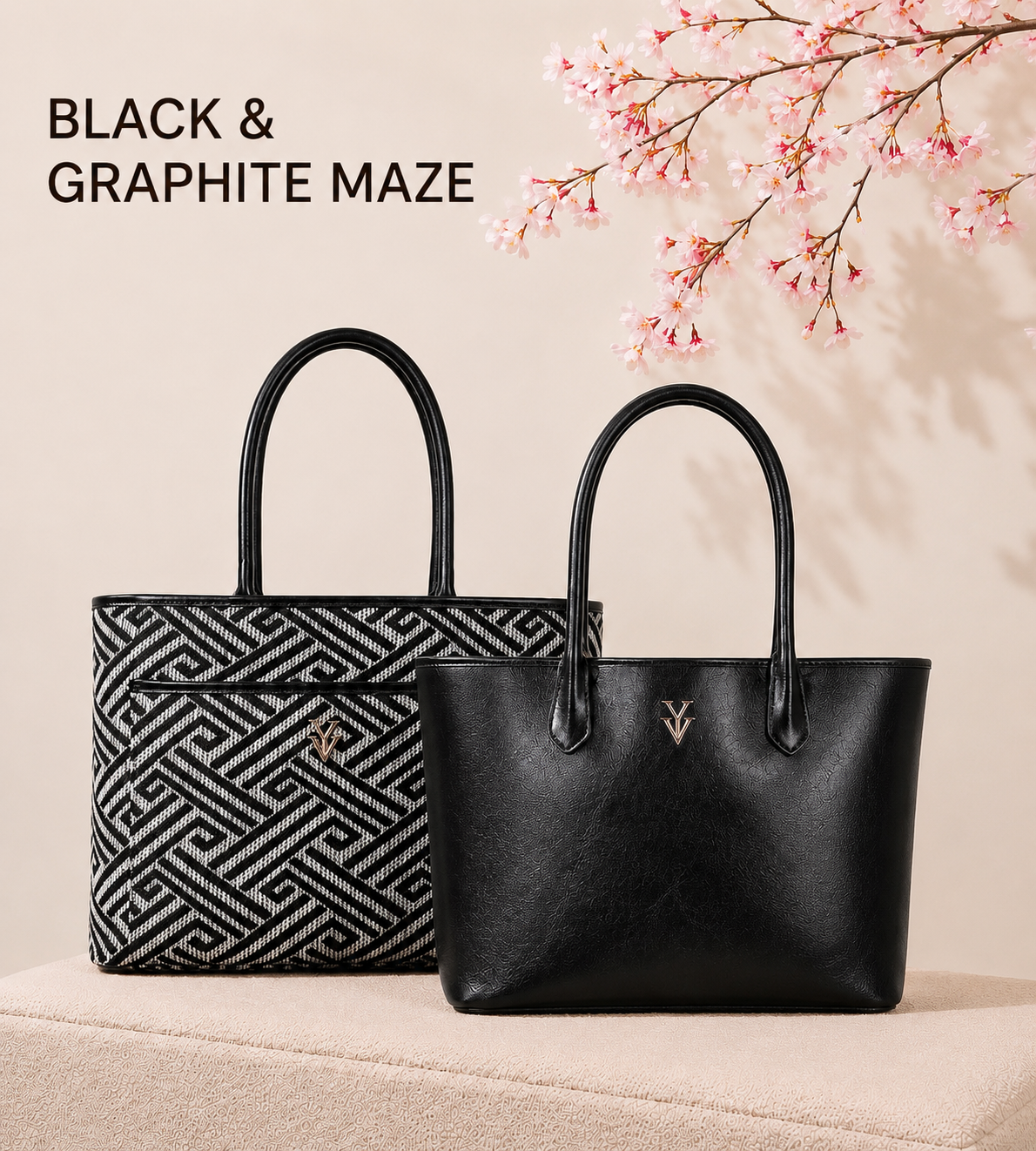 $99 TOSCA Genuine Leather Reversible Handbag & FREE Sunglasses Bundle